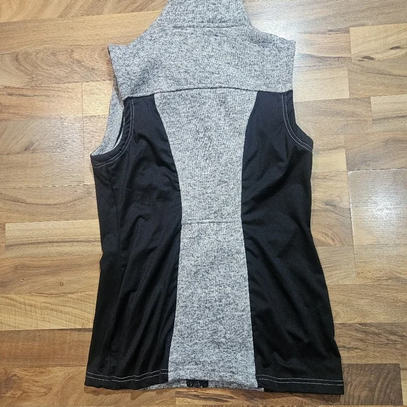 Powder River Outfitters Vest Mens Medium Gray Knit Fleece Lined Stretch - Picture 9 of 9